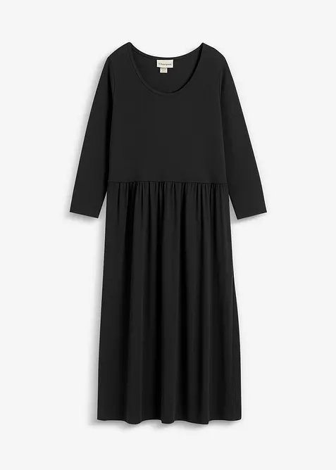 Baumwoll-Jerseykleid, Midilänge, bonprix
