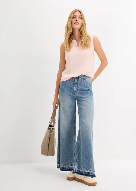 Blusentop aus weicher Viskose, bonprix