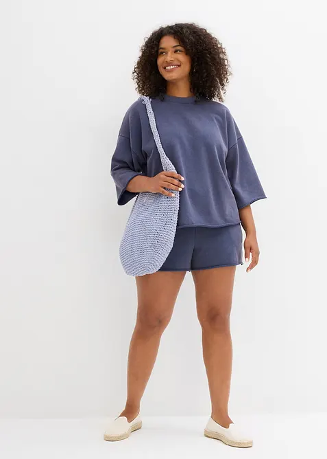 Short en molleton de coton mélangé, bonprix