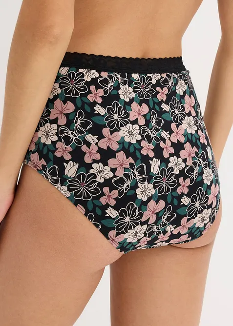 Highwaist Slip mit Bio-Baumwolle (4er Pack), bonprix