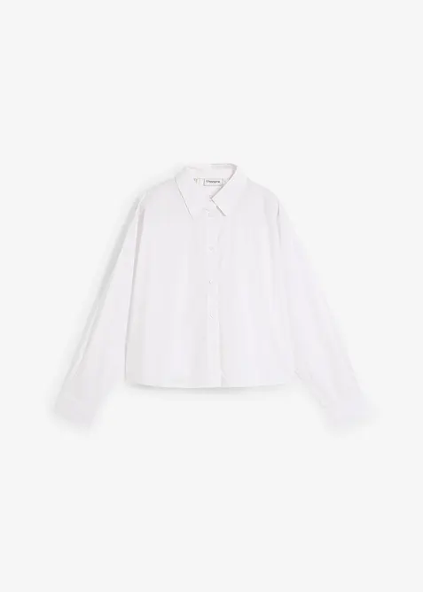 Chemisier court et oversize en coton et soie, bonprix