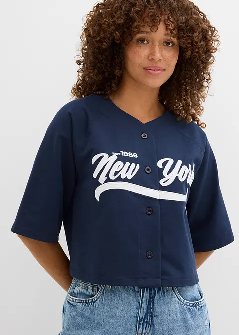 Sweat oversize doux en coton mélangé, bonprix