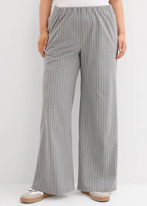 Pantalon fluide à taille élastiquée, bonprix