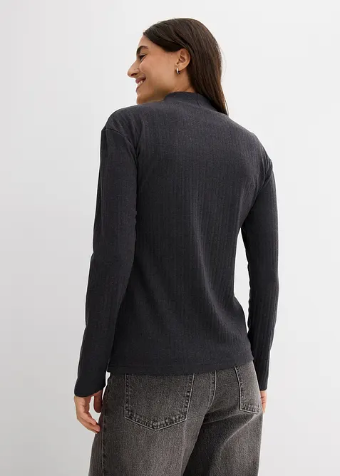 Geripptes Langarmshirt, bonprix