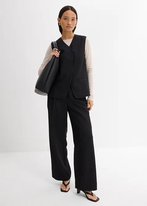 Longweste mit Twillstruktur, bonprix