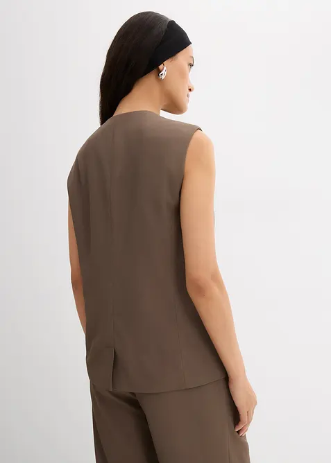 Longweste mit Twillstruktur, bonprix