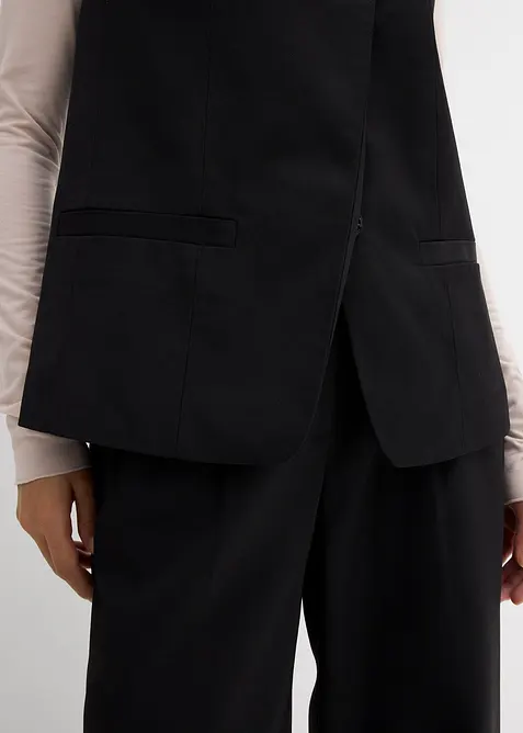 Longweste mit Twillstruktur, bonprix