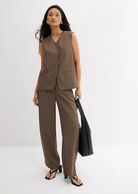 Longweste mit Twillstruktur, bonprix