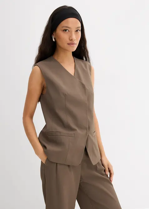 Longweste mit Twillstruktur, bonprix