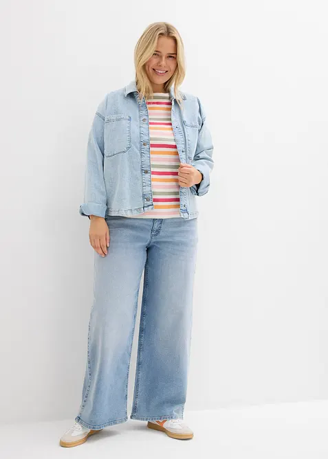 Langarmshirt aus reiner Baumwolle, bonprix