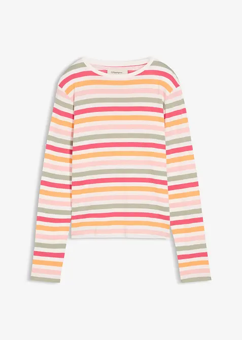 Langarmshirt aus reiner Baumwolle, bonprix