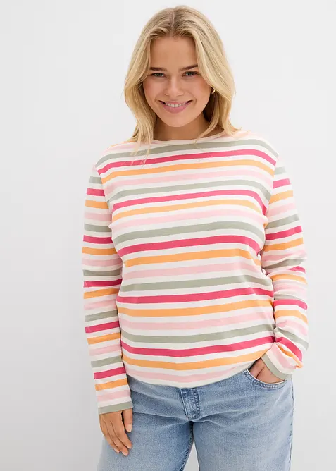 Langarmshirt aus reiner Baumwolle, bonprix