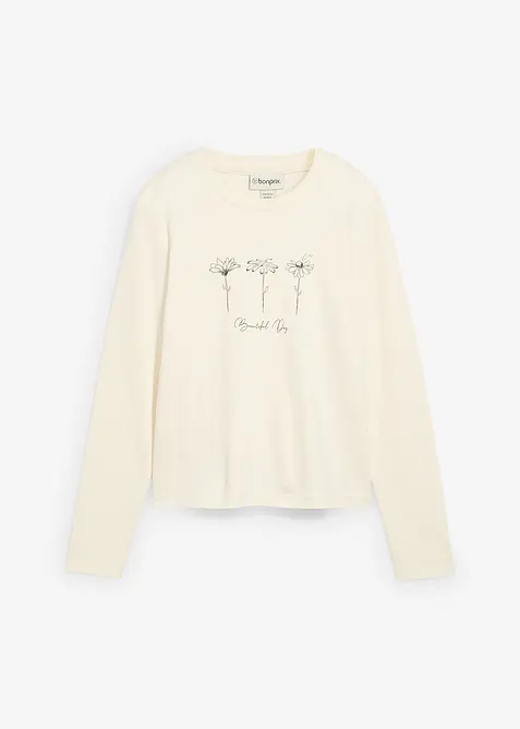 T-shirt manches longues 100% coton, bonprix