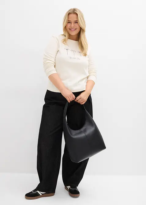 Langarmshirt aus reiner Baumwolle, bonprix