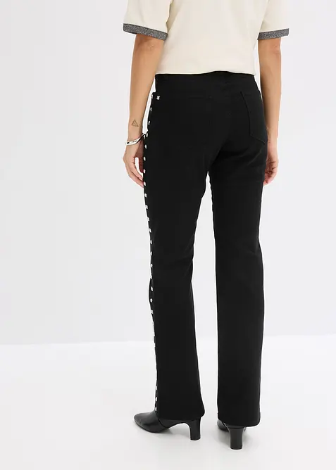 Pantalon twill à rivets, bonprix