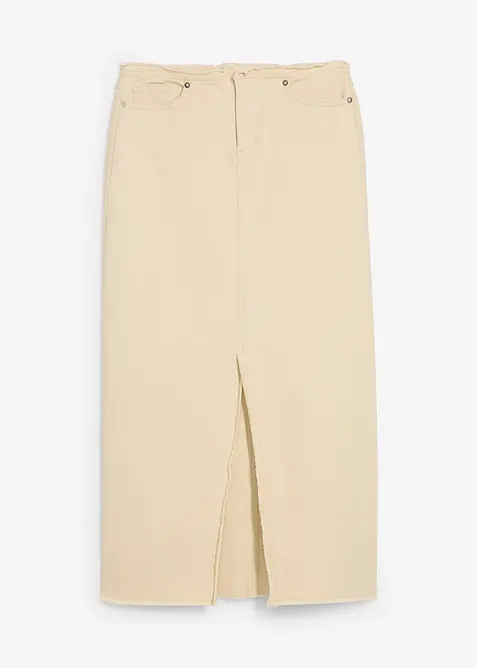 Twill-Rock mit Fransen, bonprix