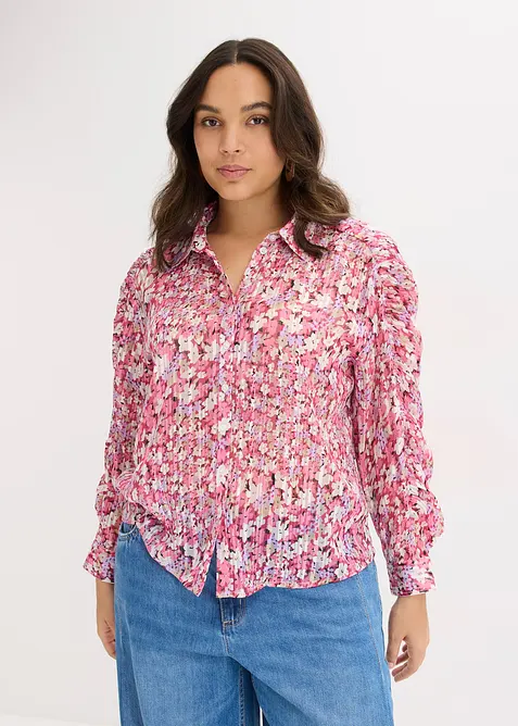 Chemisier à effet brillant, bonprix