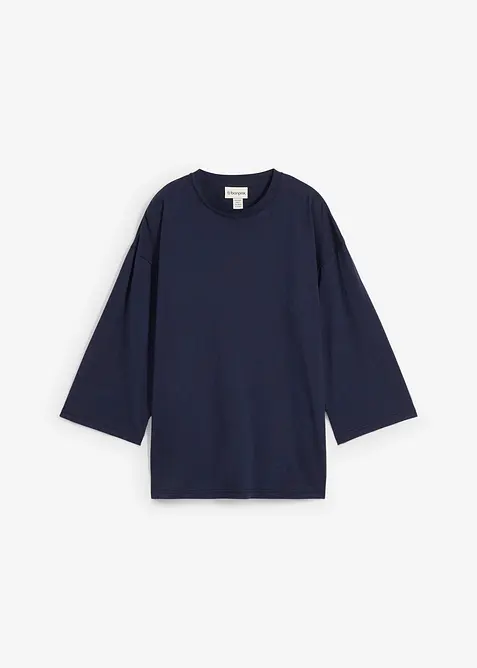 T-shirt coupe trapèze avec soie, bonprix