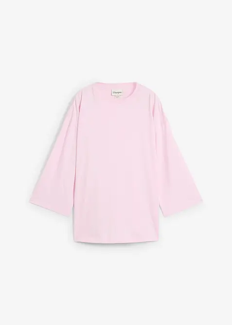 Trapezförmiges Shirt mit Seidenanteil, bonprix