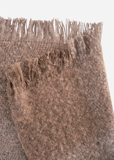 Kuscheldecke mit Fransen, bonprix