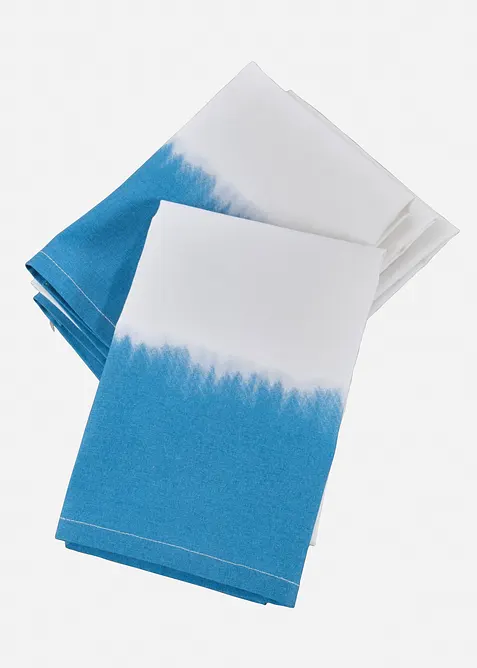 Lot de 4 serviettes en coton, bonprix