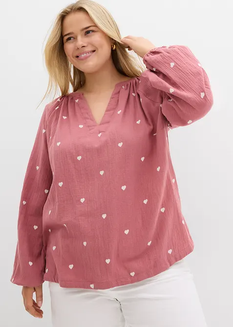 Tunique en douce gaze de coton, bonprix