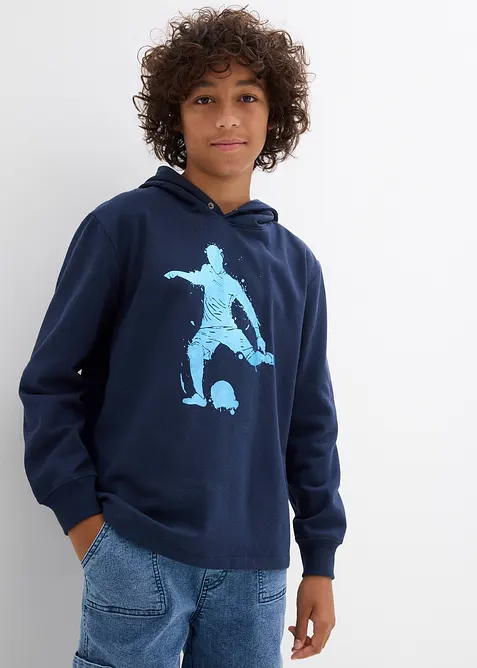 Hoodie aus weichem Baumwoll-Mix, bonprix