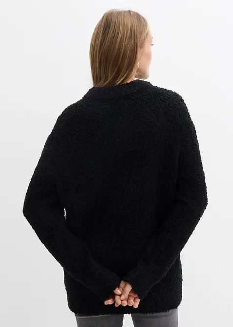Pull oversize en maille bouclette, bonprix