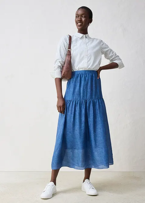 Chemisier coton et soie, bonprix