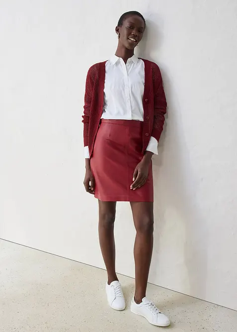 Minirock aus Lammnappa, bonprix