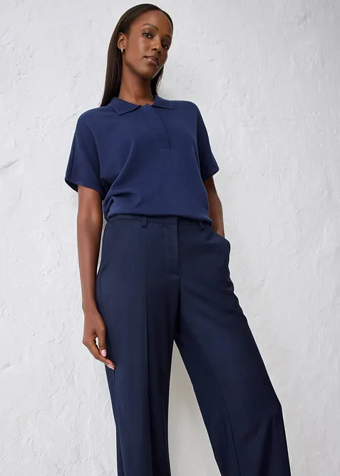 Pantalon &eacute;vas&eacute; avec laine, bonprix