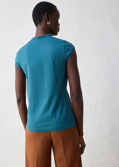 Shirt mit Seidenanteil, bonprix