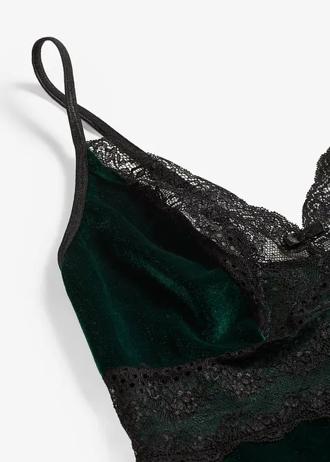 Body en velours ouvert, bonprix