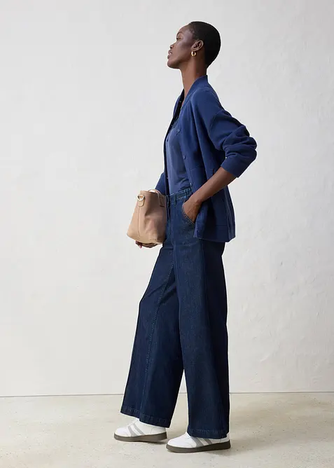 Oversize-Strickjacke mit Merinowolle, bonprix