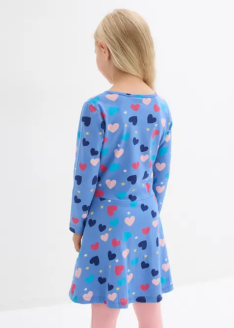 Robe fille à manches longues en jersey de coton, bonprix