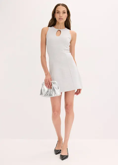 Minikleid mit Schmuck-Knopf, bonprix