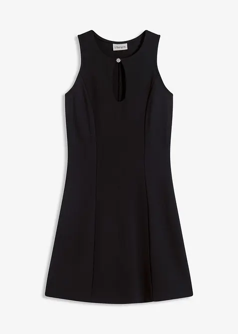 Minikleid mit Schmuck-Knopf, bonprix