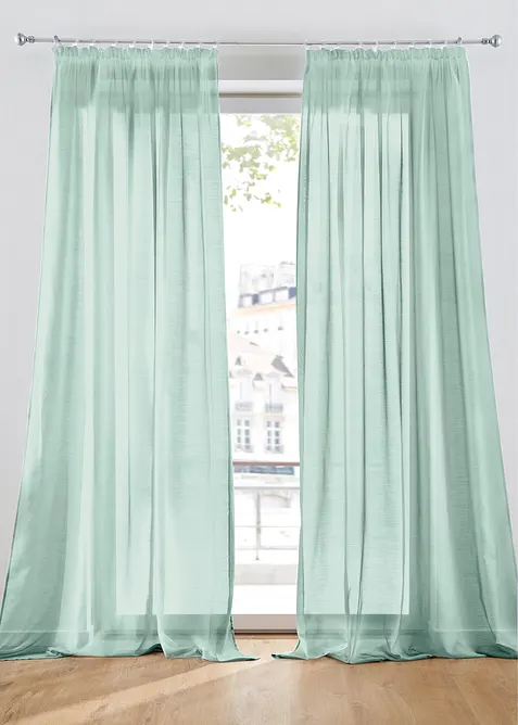 Voilage en batiste finement texturé (1 pce), bonprix