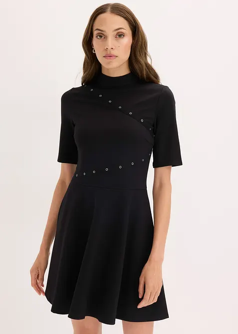 Robe courte à rivets, bonprix