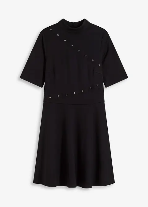 Robe courte à rivets, bonprix