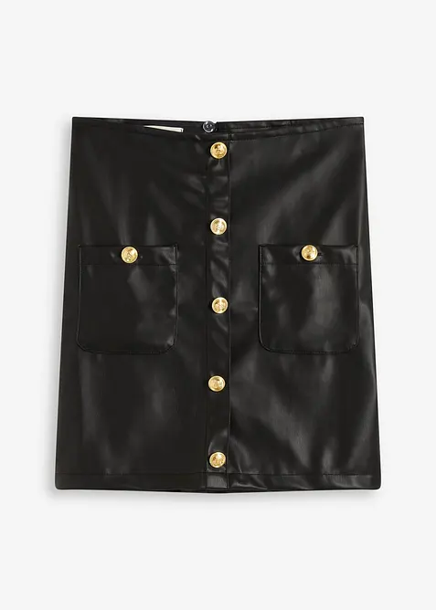 Minirock in Lederoptik, bonprix