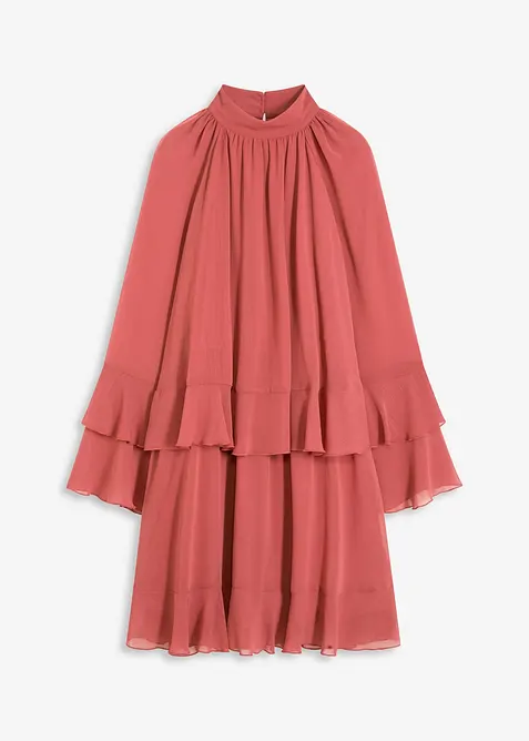 Robe en mousseline à volants, bonprix