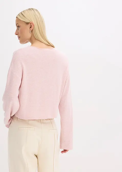 Gerippte Feinstrickjacke, bonprix