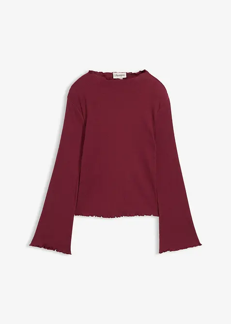 Rippshirt aus reiner Baumwolle, bonprix