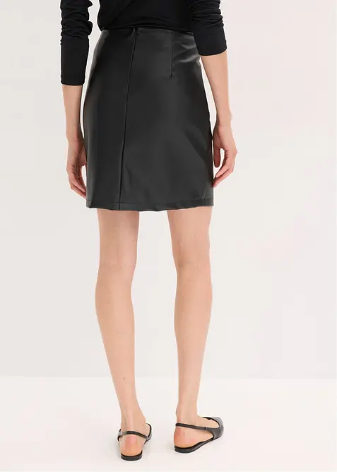 Minirock in Lederoptik, bonprix