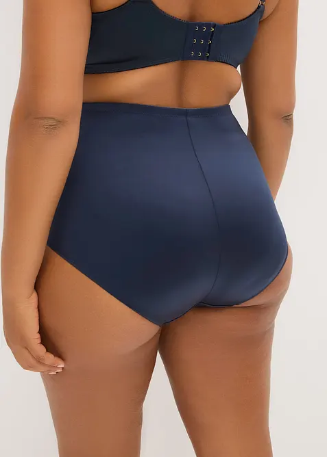 Lot de 2 slips sculptants en polyamide brillant, maintien modéré, bonprix