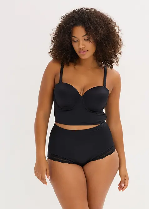 Multiway Schalen-BH Top mit Glanzeffekt, bonprix