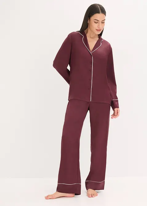 Pyjama tissé en satin, bonprix