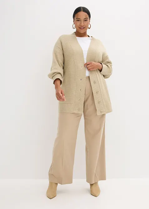 Cardigan mit Rippstrickmuster, bonprix