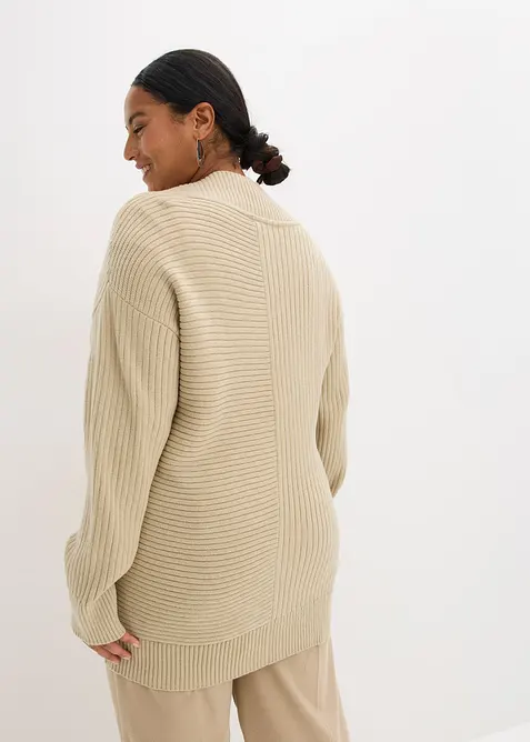 Cardigan mit Rippstrickmuster, bonprix